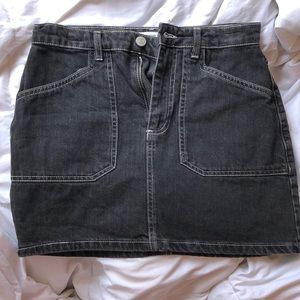 Black jean skirt